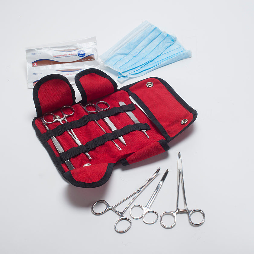 Surgical Instruments & Emergency Wound Suture Kit - Piccard Pet Supplies